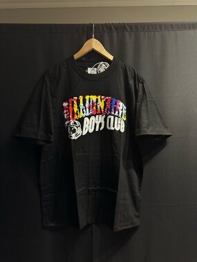 Billionaire Boys Club Black Tee with Multicolor Logo